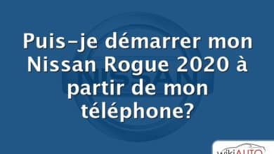 Puis-je démarrer mon Nissan Rogue 2020 à partir de mon téléphone?