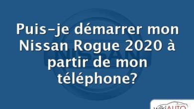 Puis-je démarrer mon Nissan Rogue 2020 à partir de mon téléphone?