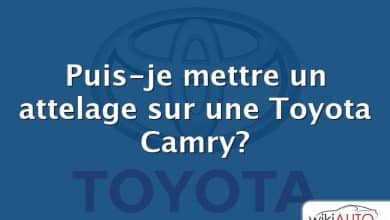 Puis-je mettre un attelage sur une Toyota Camry?