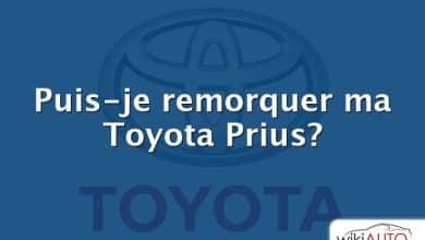 Puis-je remorquer ma Toyota Prius?