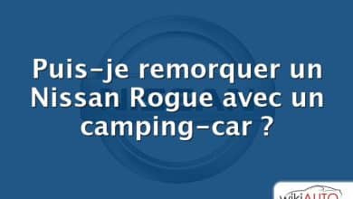 Puis-je remorquer un Nissan Rogue avec un camping-car ?