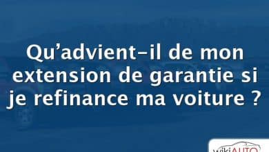 Qu’advient-il de mon extension de garantie si je refinance ma voiture ?