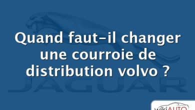 Quand faut-il changer une courroie de distribution volvo ?