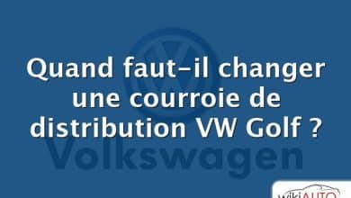 Quand faut-il changer une courroie de distribution VW Golf ?