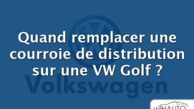 Quand remplacer une courroie de distribution sur une VW Golf ?