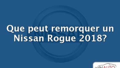 Que peut remorquer un Nissan Rogue 2018?