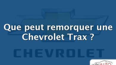 Que peut remorquer une Chevrolet Trax ?
