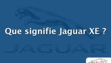 Que signifie Jaguar XE ?