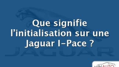 Que signifie l’initialisation sur une Jaguar I-Pace ?