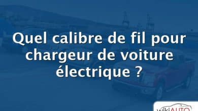 Quel calibre de fil pour chargeur de voiture électrique ?