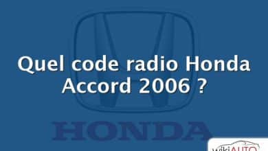 Quel code radio Honda Accord 2006 ?