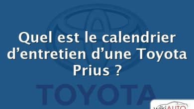 Quel est le calendrier d’entretien d’une Toyota Prius ?