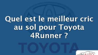 Quel est le meilleur cric au sol pour Toyota 4Runner ?