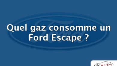 Quel gaz consomme un Ford Escape ?
