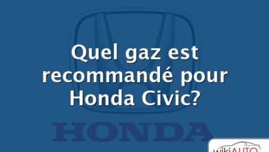 Quel gaz est recommandé pour Honda Civic?