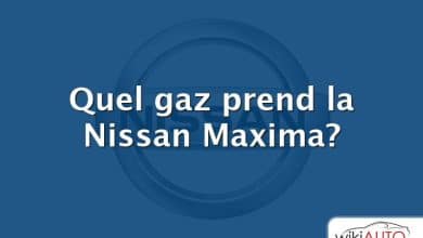 Quel gaz prend la Nissan Maxima?