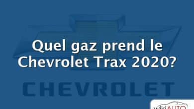 Quel gaz prend le Chevrolet Trax 2020?