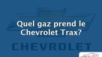 Quel gaz prend le Chevrolet Trax?