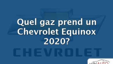 Quel gaz prend un Chevrolet Equinox 2020?