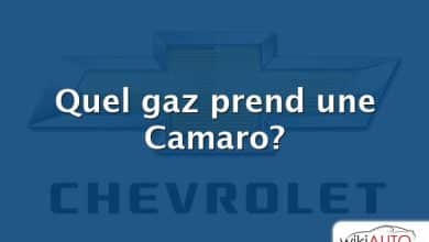 Quel gaz prend une Camaro?