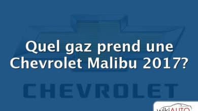 Quel gaz prend une Chevrolet Malibu 2017?