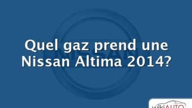 Quel gaz prend une Nissan Altima 2014?