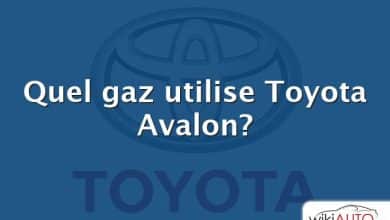 Quel gaz utilise Toyota Avalon?