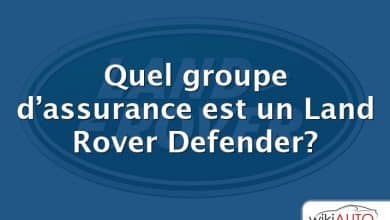 Quel groupe d’assurance est un Land Rover Defender?