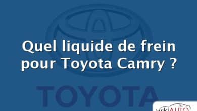 Quel liquide de frein pour Toyota Camry ?