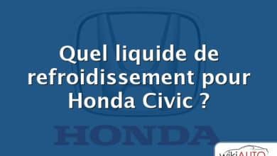 Quel liquide de refroidissement pour Honda Civic ?