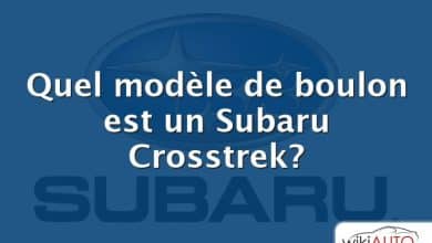 Quel modèle de boulon est un Subaru Crosstrek?