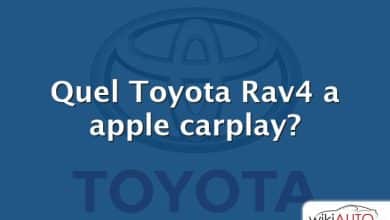 Quel Toyota Rav4 a apple carplay?