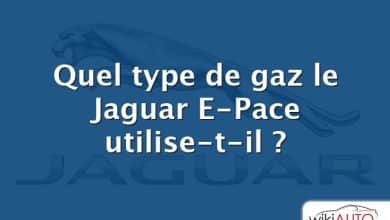 Quel type de gaz le Jaguar E-Pace utilise-t-il ?