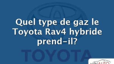 Quel type de gaz le Toyota Rav4 hybride prend-il?