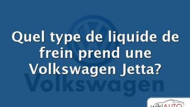 Quel type de liquide de frein prend une Volkswagen Jetta?