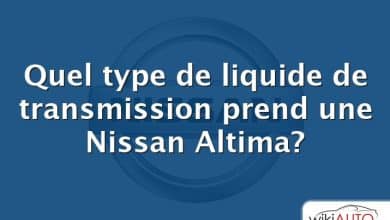 Quel type de liquide de transmission prend une Nissan Altima?