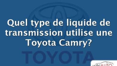 Quel type de liquide de transmission utilise une Toyota Camry?