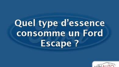 Quel type d’essence consomme un Ford Escape ?