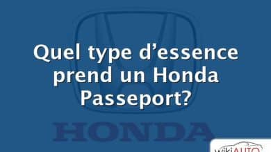 Quel type d’essence prend un Honda Passeport?