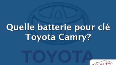 Quelle batterie pour clé Toyota Camry?