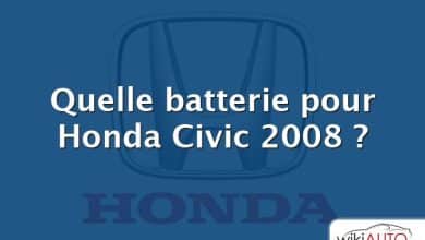 Quelle batterie pour Honda Civic 2008 ?