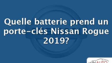 Quelle batterie prend un porte-clés Nissan Rogue 2019?
