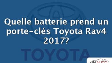 Quelle batterie prend un porte-clés Toyota Rav4 2017?