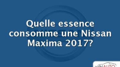 Quelle essence consomme une Nissan Maxima 2017?