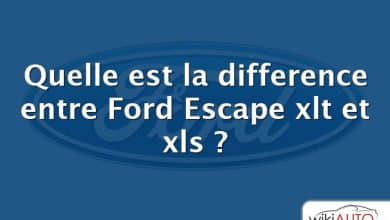 Quelle est la difference entre Ford Escape xlt et xls ?