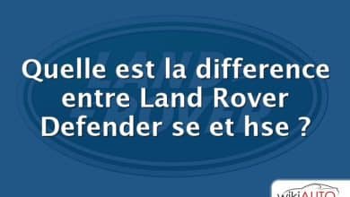 Quelle est la difference entre Land Rover Defender se et hse ?