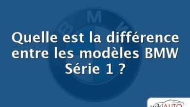 Quelle est la différence entre les modèles BMW Série 1 ?