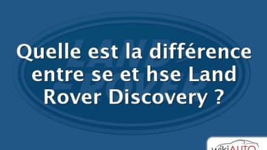 Quelle est la différence entre se et hse Land Rover Discovery ?