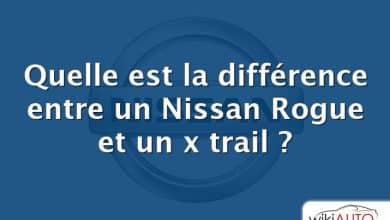 Quelle est la différence entre un Nissan Rogue et un x trail ?