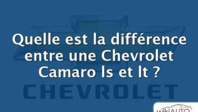 Quelle est la différence entre une Chevrolet Camaro ls et lt ?